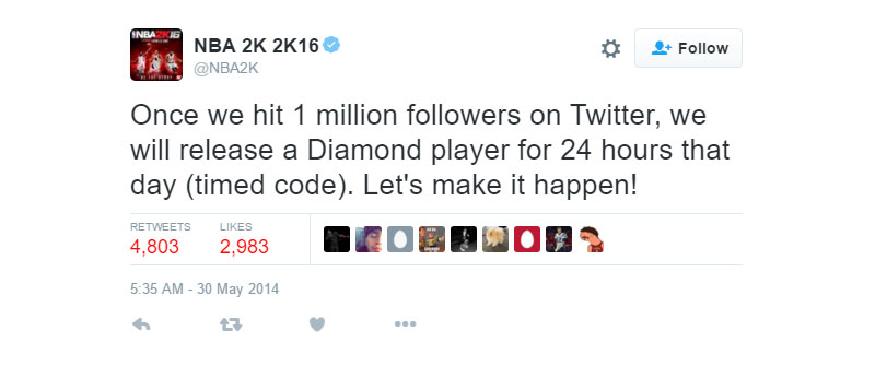 @NBA2K’s original tweet, dated May 30, 2014.